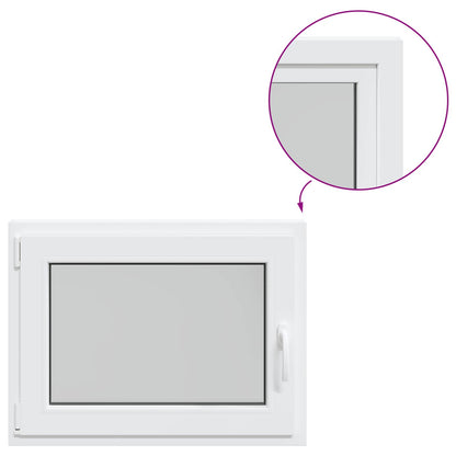 Okeno Do Suterénu Risor 80 X 50 Cm Pvc A Sklo Bílá
