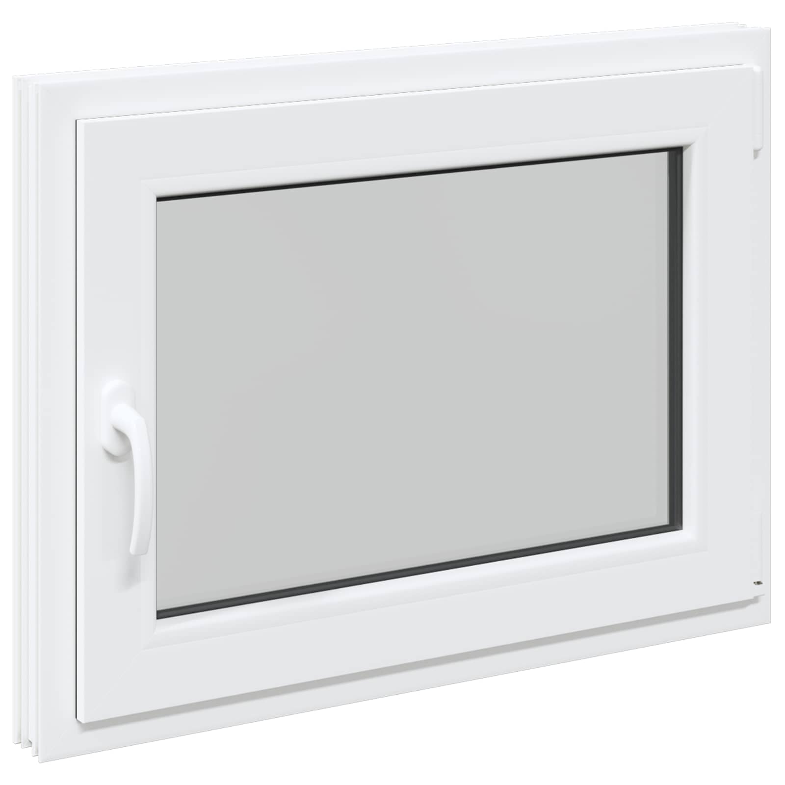 Okeno Do Suterénu Risor 80 X 60 Cm Pvc A Sklo Bílá