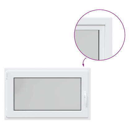 Okeno Do Suterénu Risor 100 X 60 Cm Pvc A Sklo Bílá