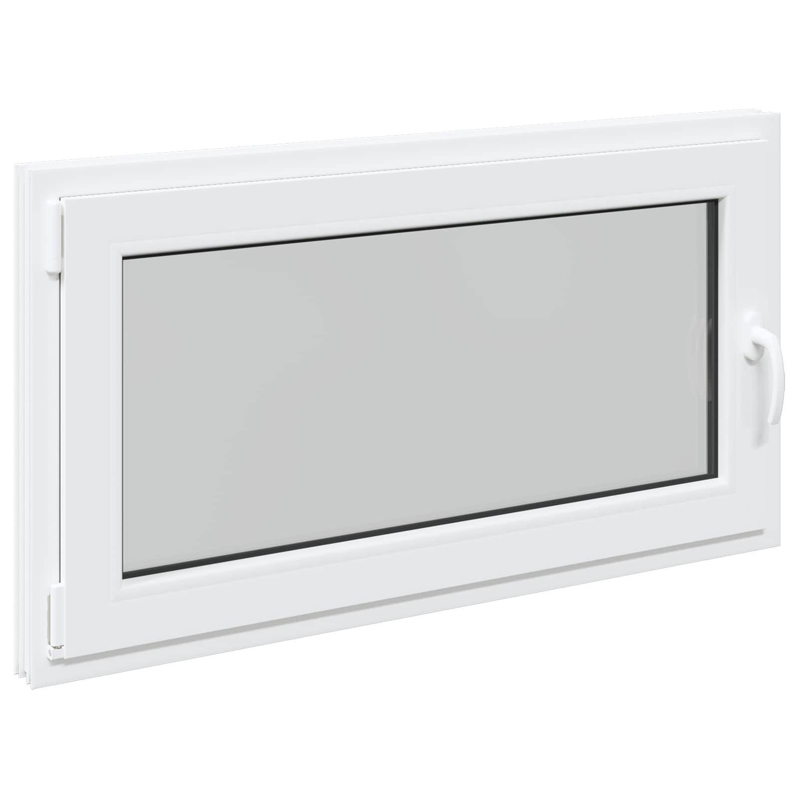 Okeno Do Suterénu Risor 110 X 50 Cm Pvc A Sklo Bílá