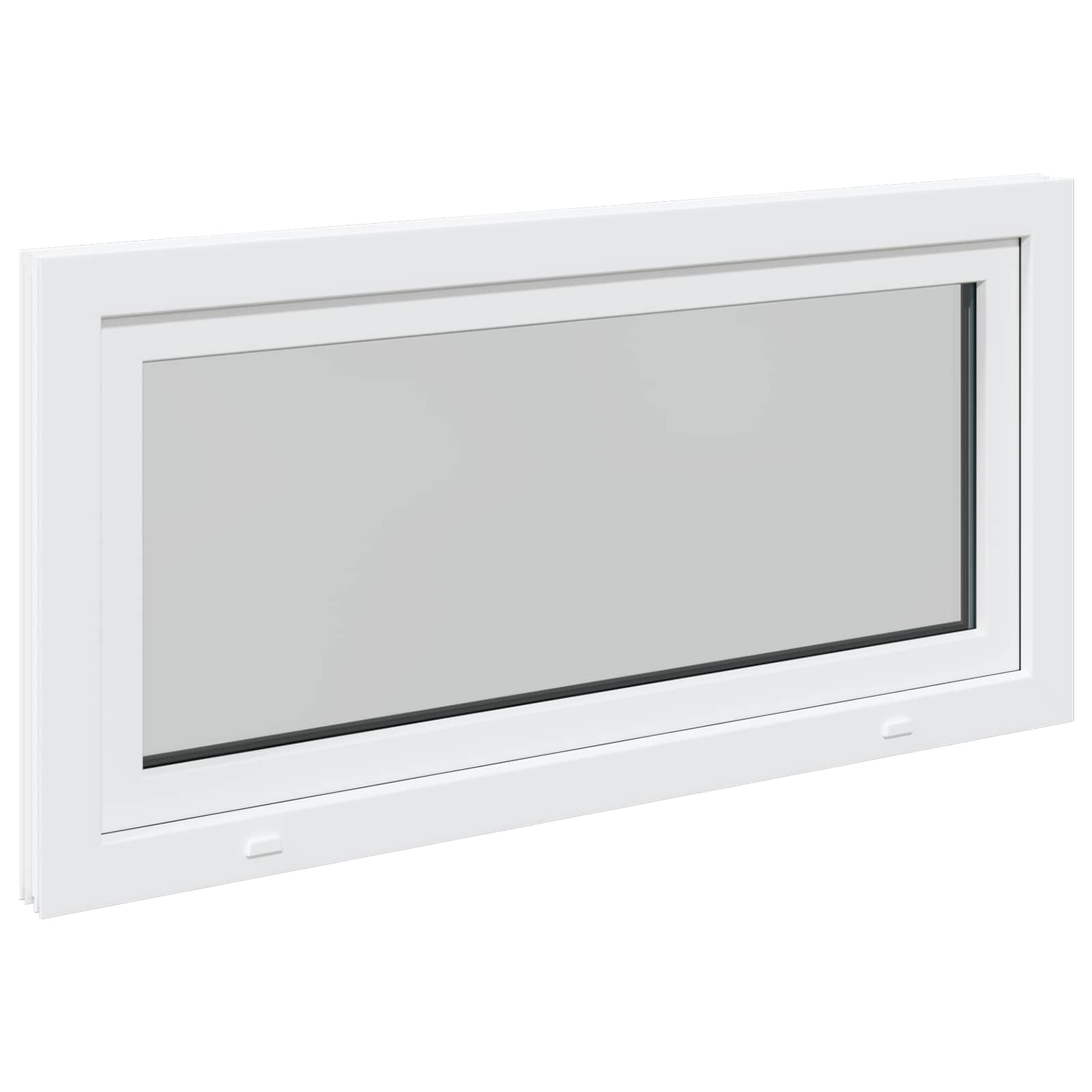 Okeno Do Suterénu Risor 120 X 60 Cm Pvc A Sklo Bílá