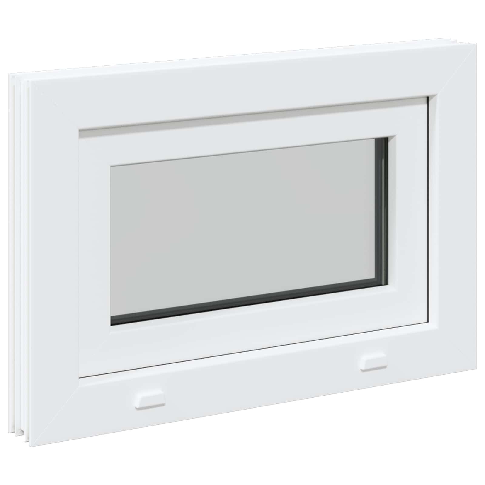 Okeno Do Suterénu Risor 60 X 40 Cm Pvc A Sklo Bílá