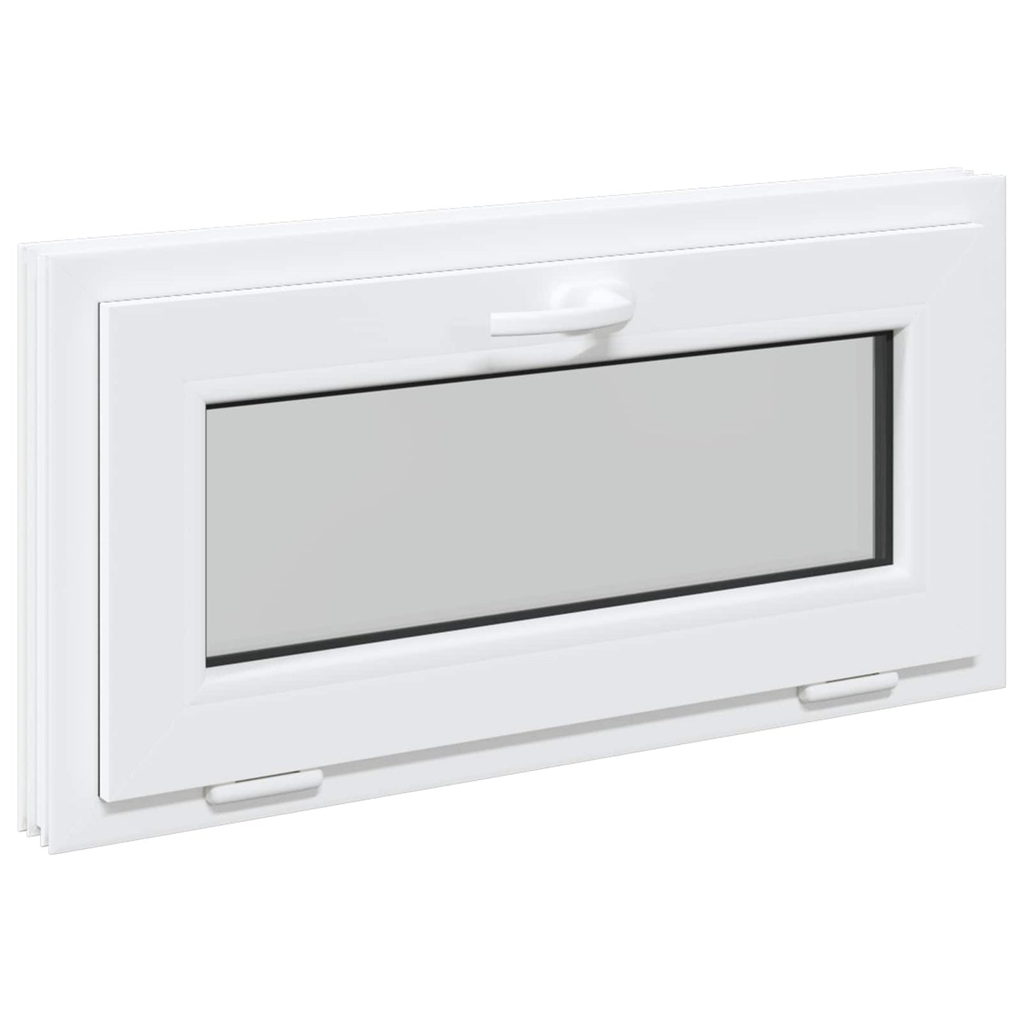 Okeno Do Suterénu Risor 80 X 40 Cm Pvc A Sklo Bílá