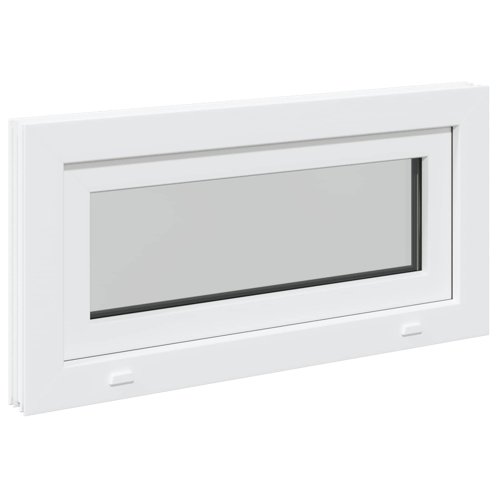 Okeno Do Suterénu Risor 80 X 40 Cm Pvc A Sklo Bílá