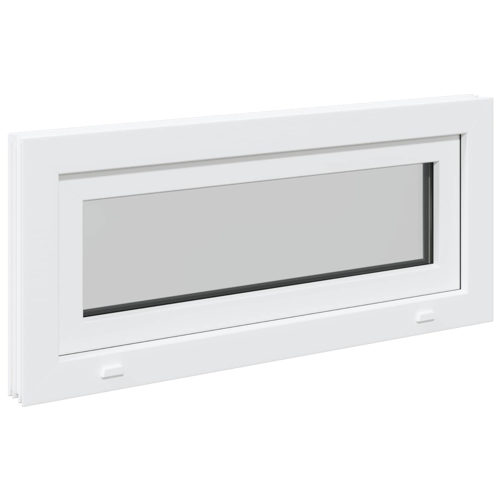 Okeno Do Suterénu Risor 90 X 40 Cm Pvc A Sklo Bílá