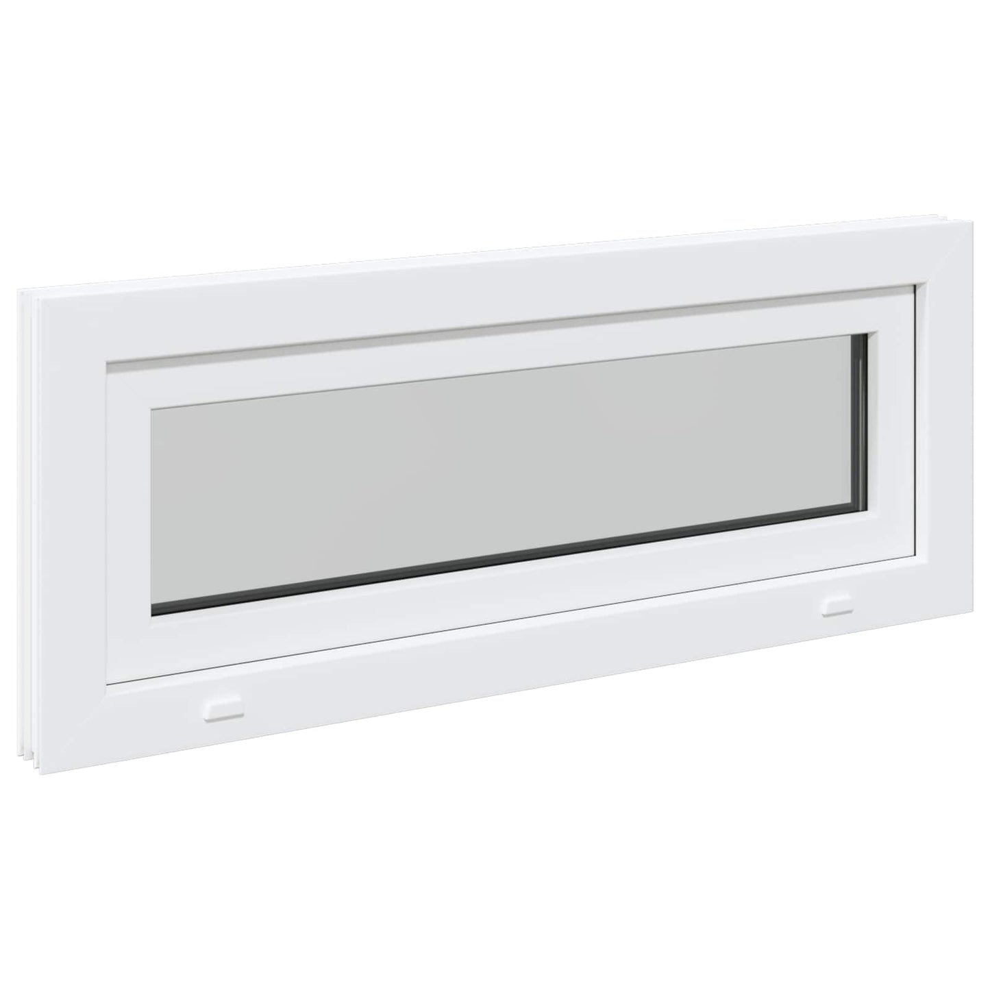 Okeno Do Suterénu Risor 110 X 40 Cm Pvc A Sklo Bílá