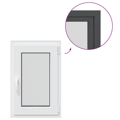 Okeno Do Suterénu Risor 50 X 75 Cm Pvc A Sklo Antracitová