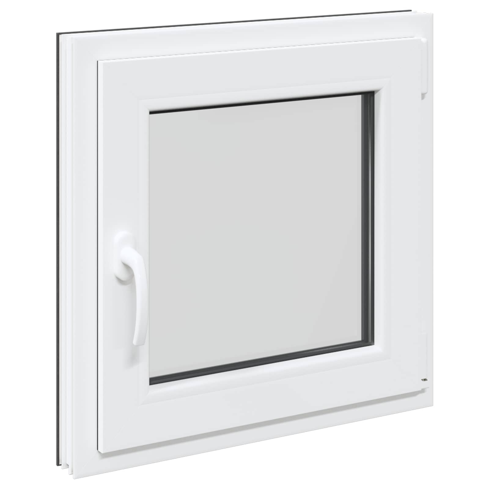 Okeno Do Suterénu Risor 60 X 60 Cm Pvc A Sklo Antracitová