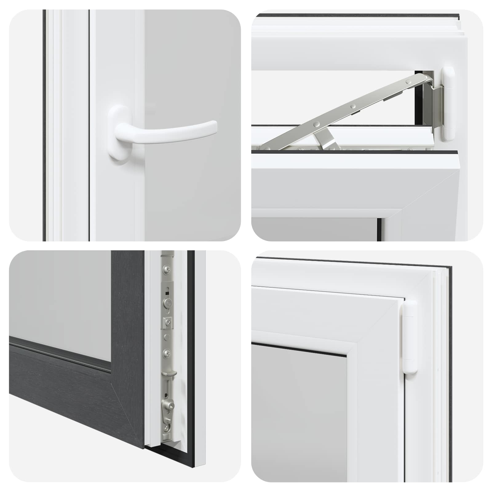 Okeno Do Suterénu Risor 60 X 80 Cm Pvc A Sklo Antracitová