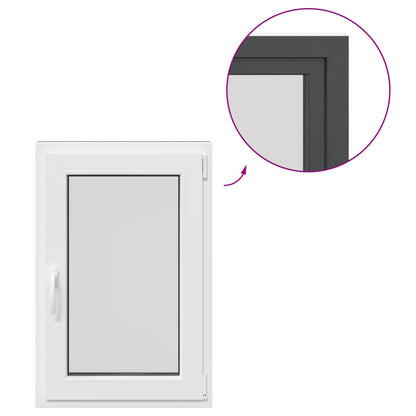 Okeno Do Suterénu Risor 60 X 80 Cm Pvc A Sklo Antracitová