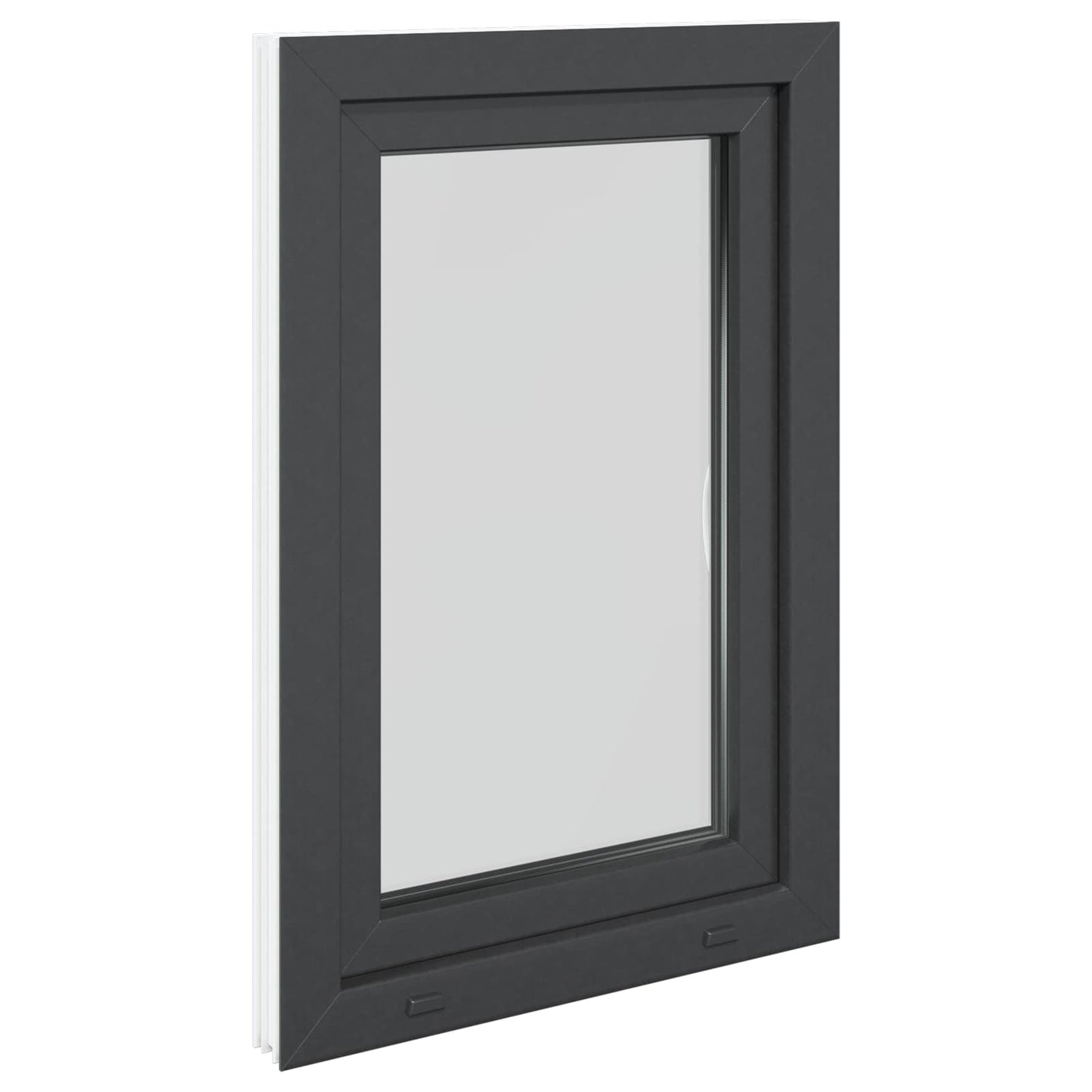 Okeno Do Suterénu Risor 60 X 80 Cm Pvc A Sklo Antracitová
