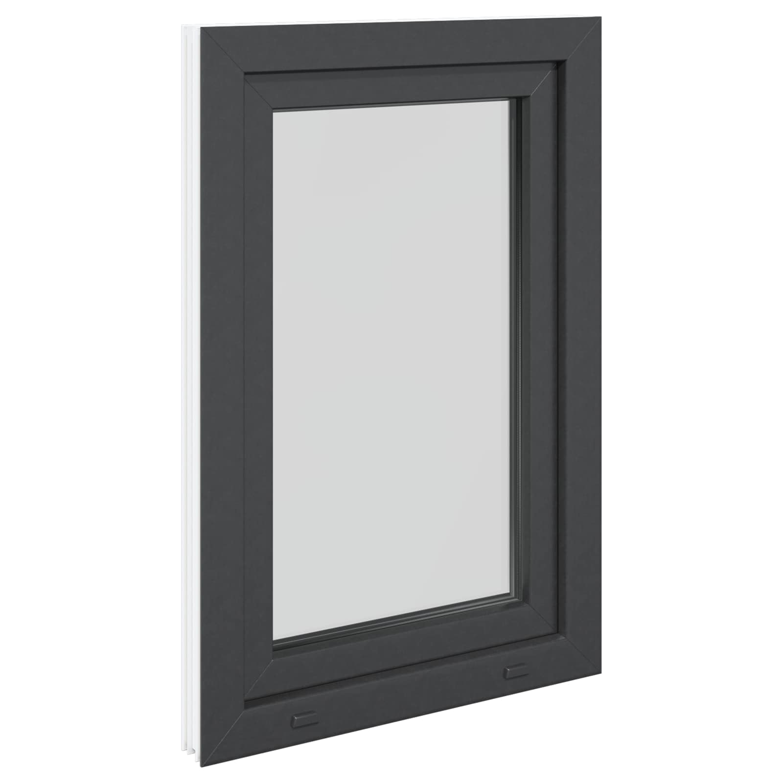 Okeno Do Suterénu Risor 60 X 100 Cm Pvc A Sklo Antracitová
