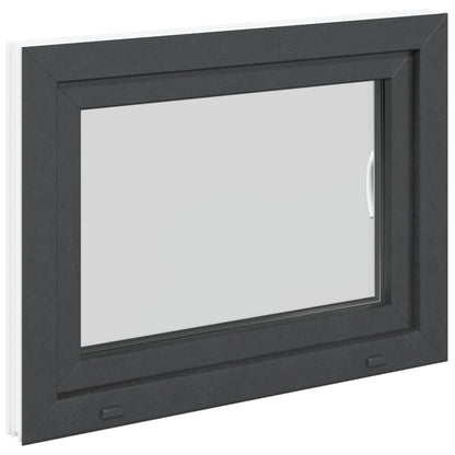 Okeno Do Suterénu Risor 60 X 100 Cm Pvc A Sklo Antracitová