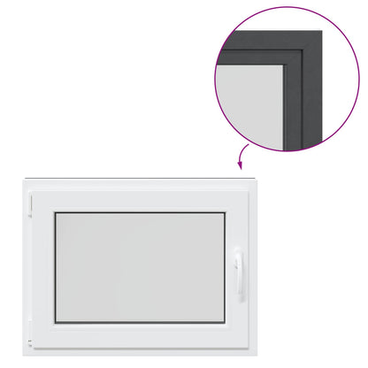 Okeno Do Suterénu Risor 80 X 50 Cm Pvc A Sklo Antracitová