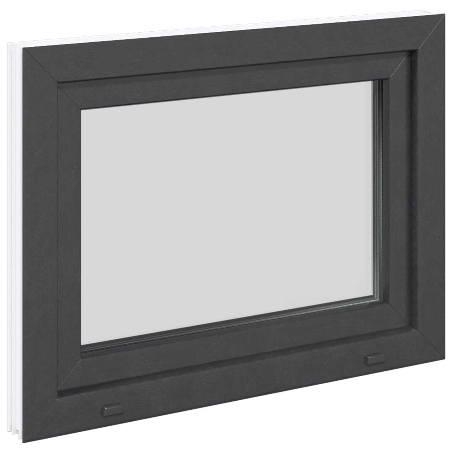 Okeno Do Suterénu Risor 80 X 50 Cm Pvc A Sklo Antracitová