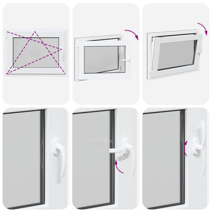 Okeno Do Suterénu Risor 80 X 50 Cm Pvc A Sklo Antracitová