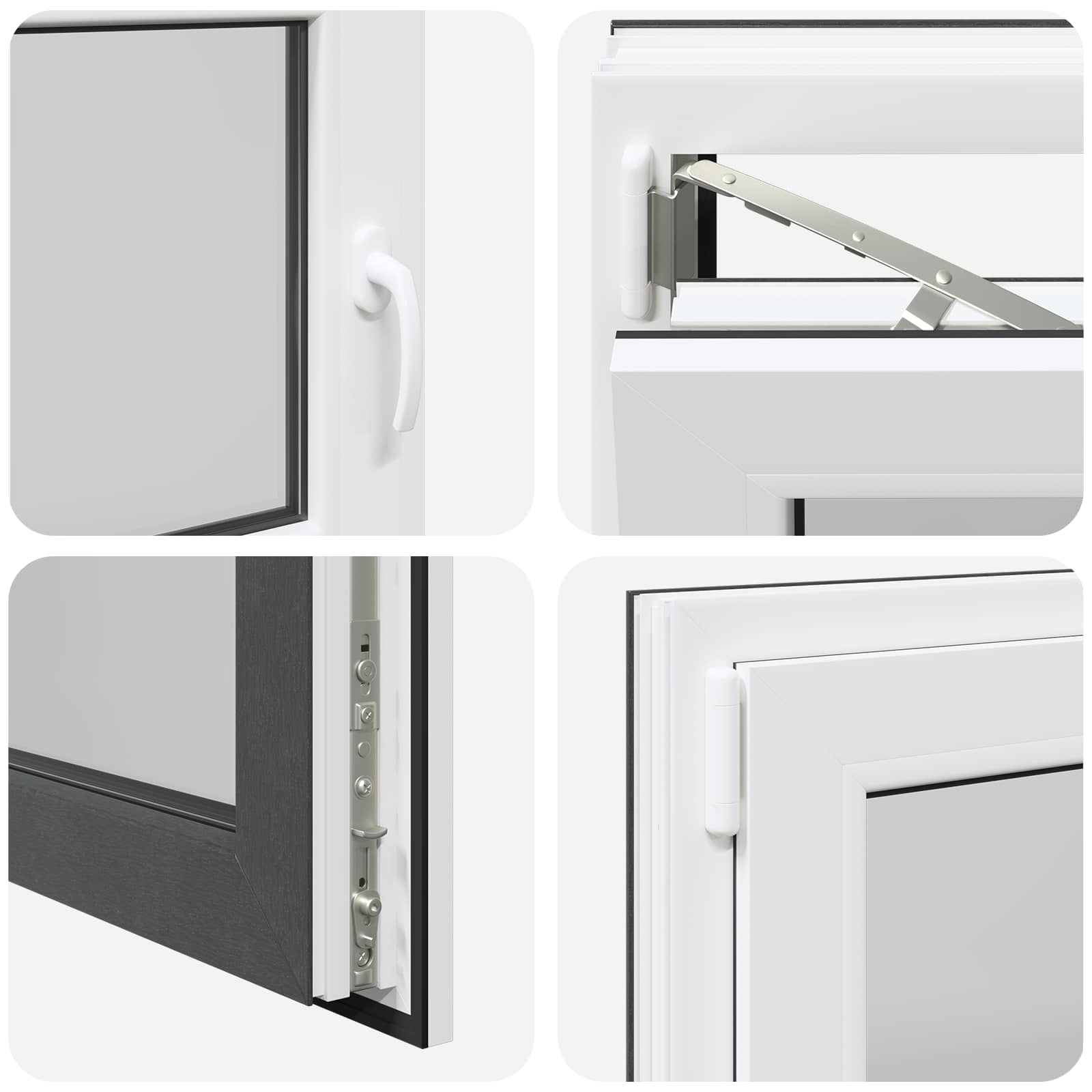 Okeno Do Suterénu Risor 90 X 50 Cm Pvc A Sklo Antracitová