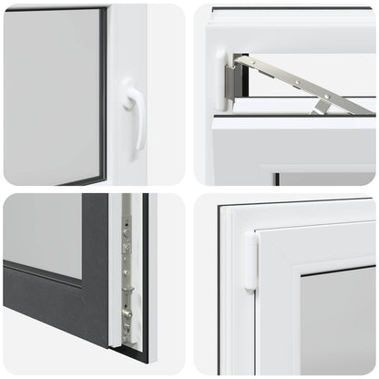 Okeno Do Suterénu Risor 90 X 50 Cm Pvc A Sklo Antracitová