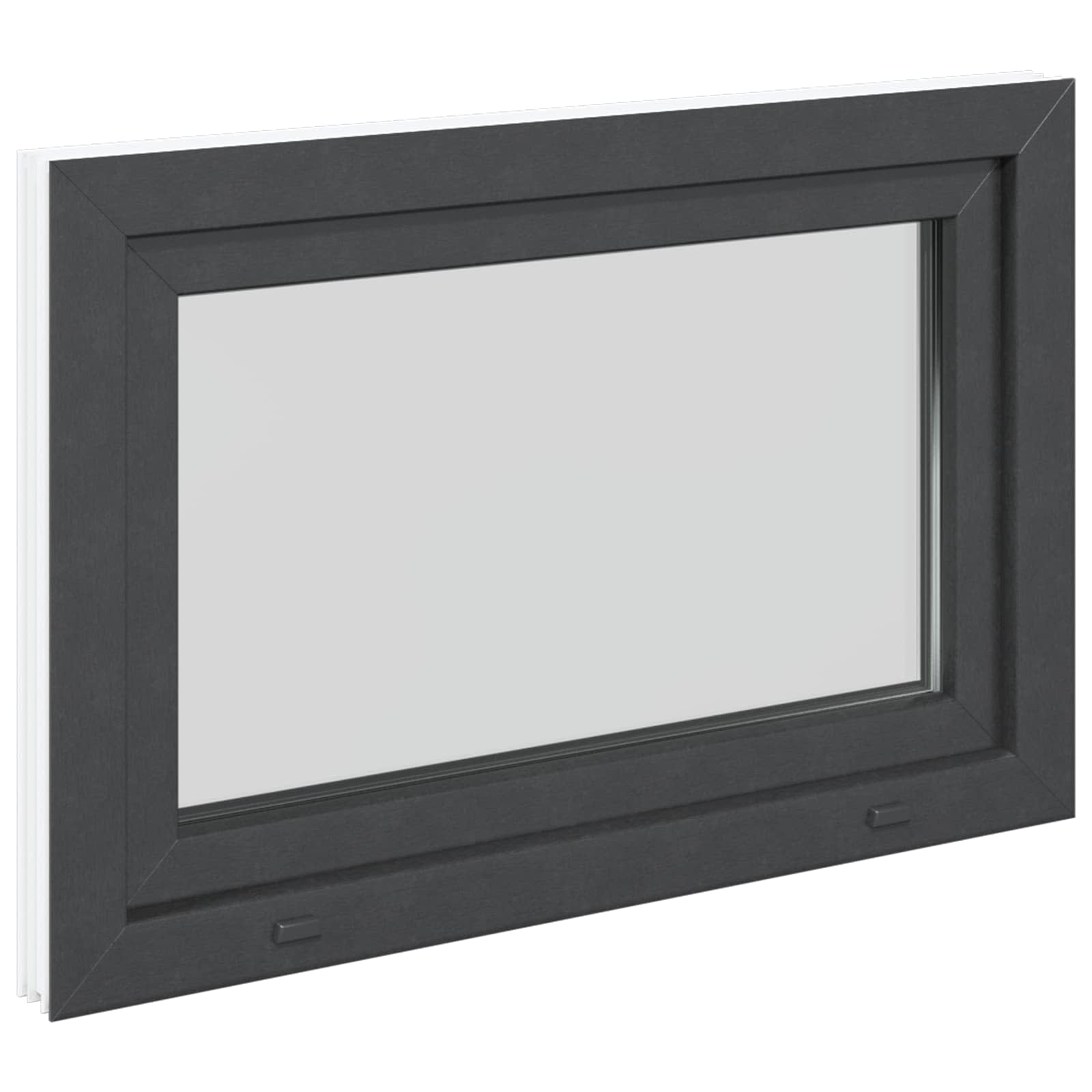 Okeno Do Suterénu Risor 90 X 50 Cm Pvc A Sklo Antracitová
