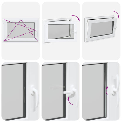 Okeno Do Suterénu Risor 90 X 50 Cm Pvc A Sklo Antracitová