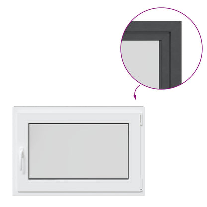 Okeno Do Suterénu Risor 90 X 60 Cm Pvc A Sklo Antracitová