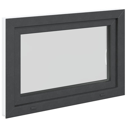 Okeno Do Suterénu Risor 90 X 60 Cm Pvc A Sklo Antracitová