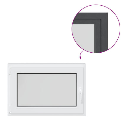 Okeno Do Suterénu Risor 90 X 70 Cm Pvc A Sklo Antracitová