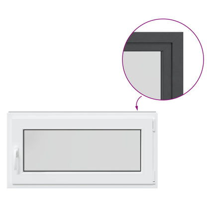 Okeno Do Suterénu Risor 100 X 50 Cm Pvc A Sklo Antracitová