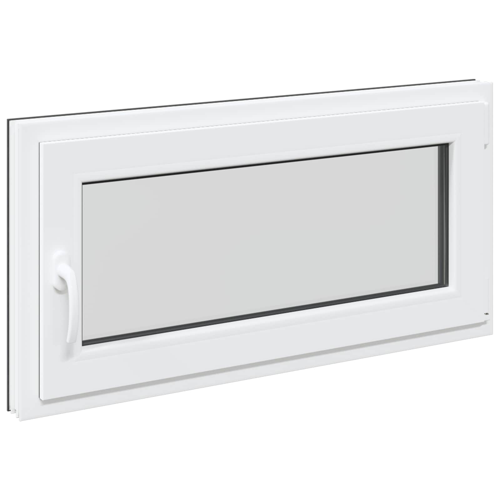 Okeno Do Suterénu Risor 100 X 50 Cm Pvc A Sklo Antracitová