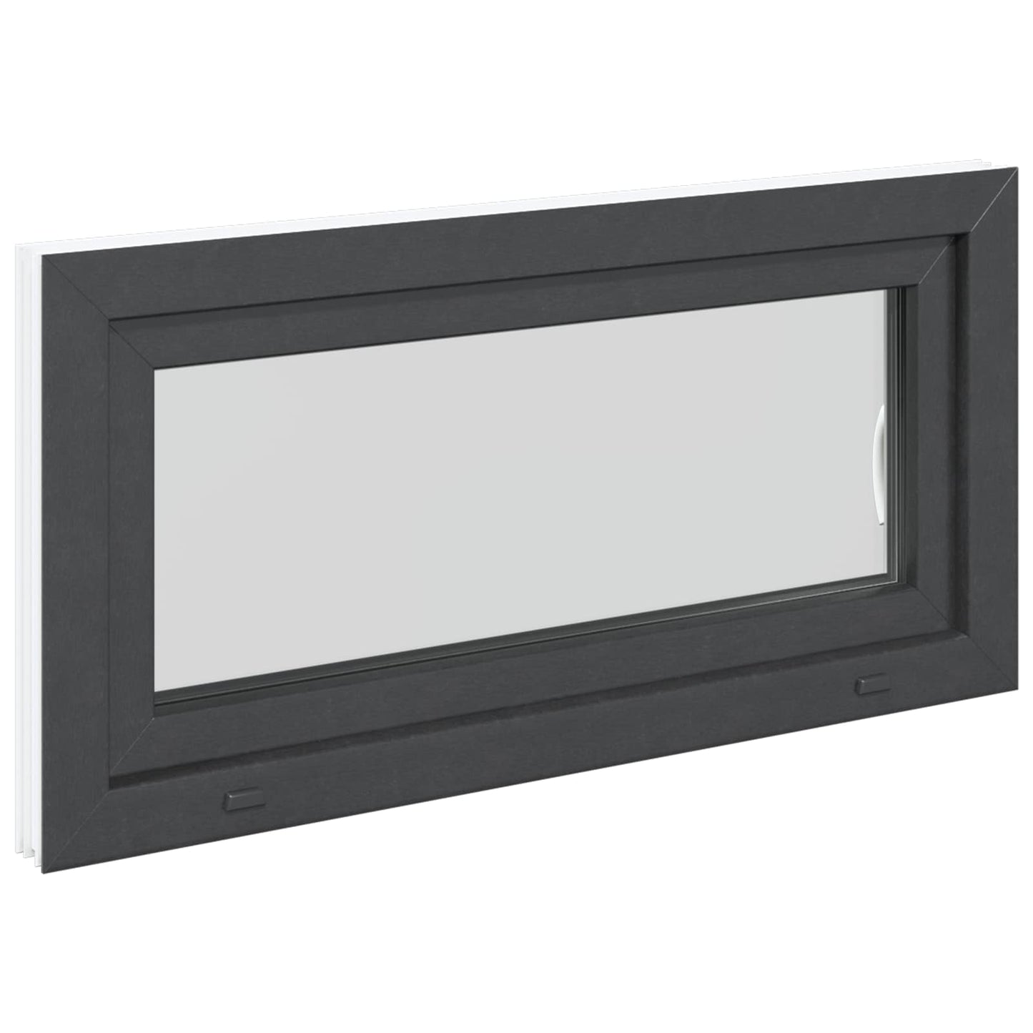 Okeno Do Suterénu Risor 100 X 50 Cm Pvc A Sklo Antracitová