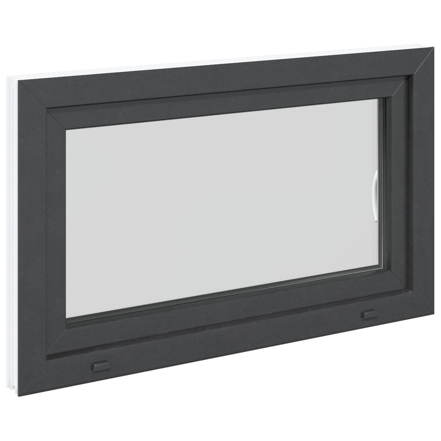 Okeno Do Suterénu Risor 100 X 70 Cm Pvc A Sklo Antracitová