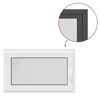Okeno Do Suterénu Risor 100 X 70 Cm Pvc A Sklo Antracitová