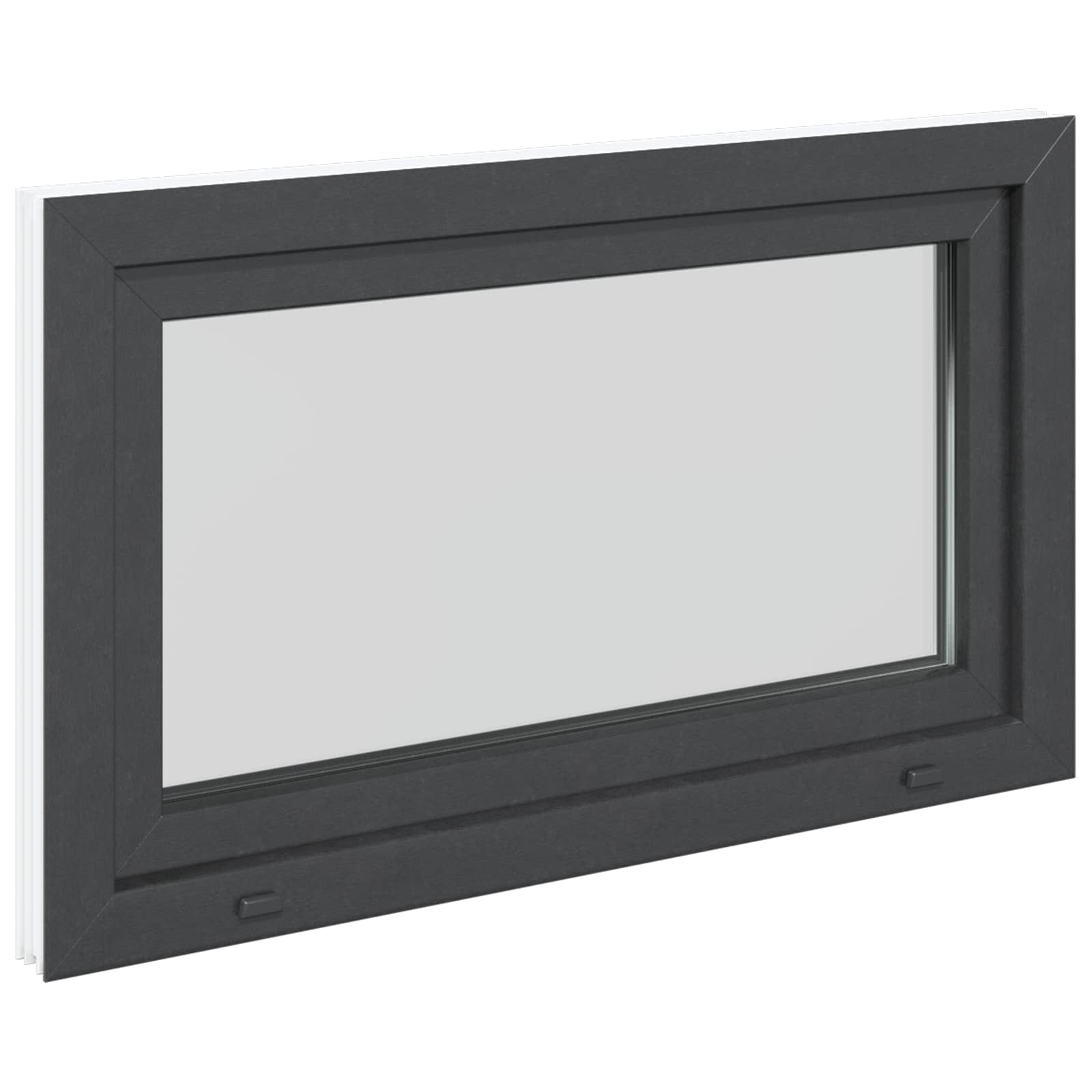 Okeno Do Suterénu Risor 100 X 70 Cm Pvc A Sklo Antracitová