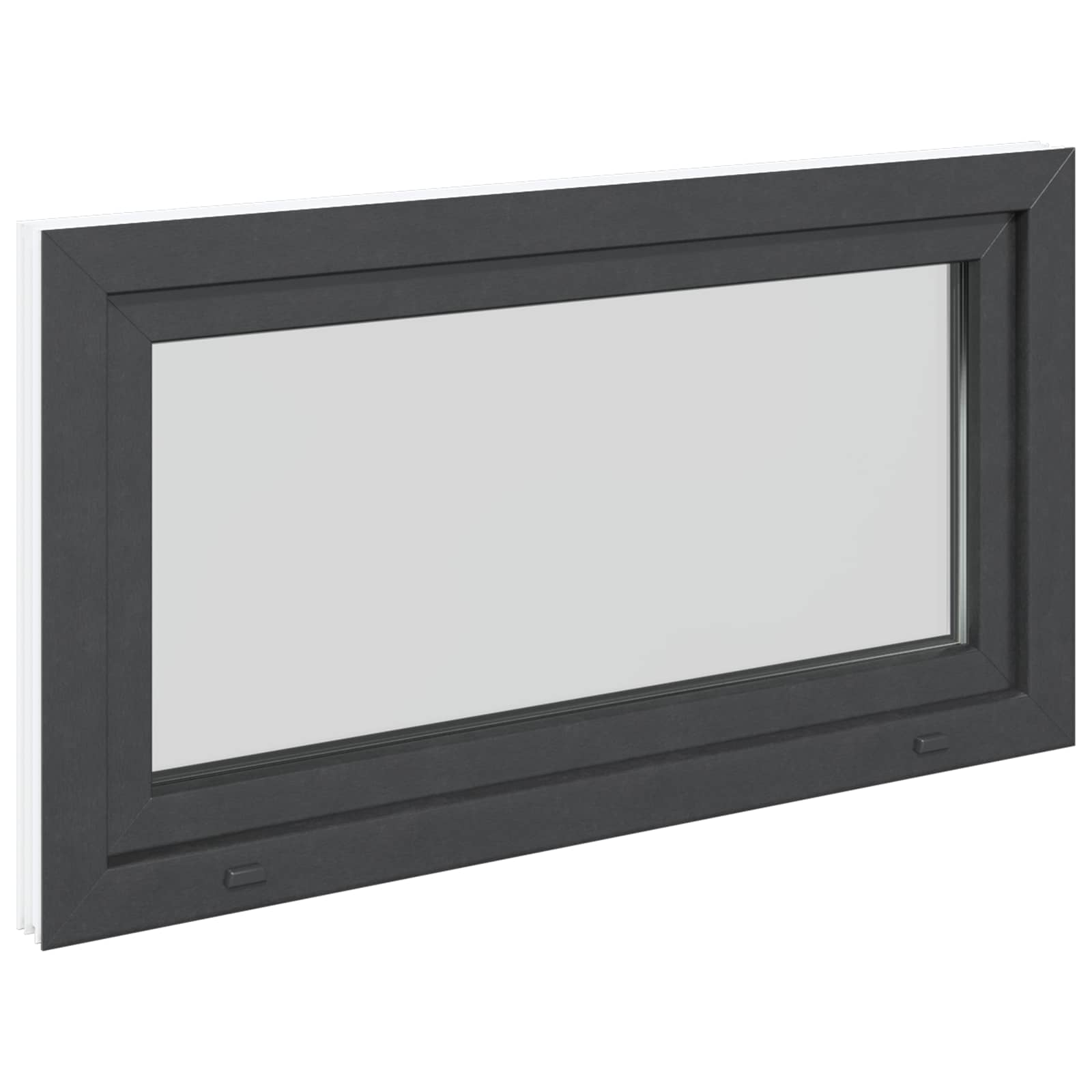 Okeno Do Suterénu Risor 110 X 50 Cm Pvc A Sklo Antracitová