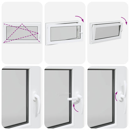 Okeno Do Suterénu Risor 110 X 50 Cm Pvc A Sklo Antracitová