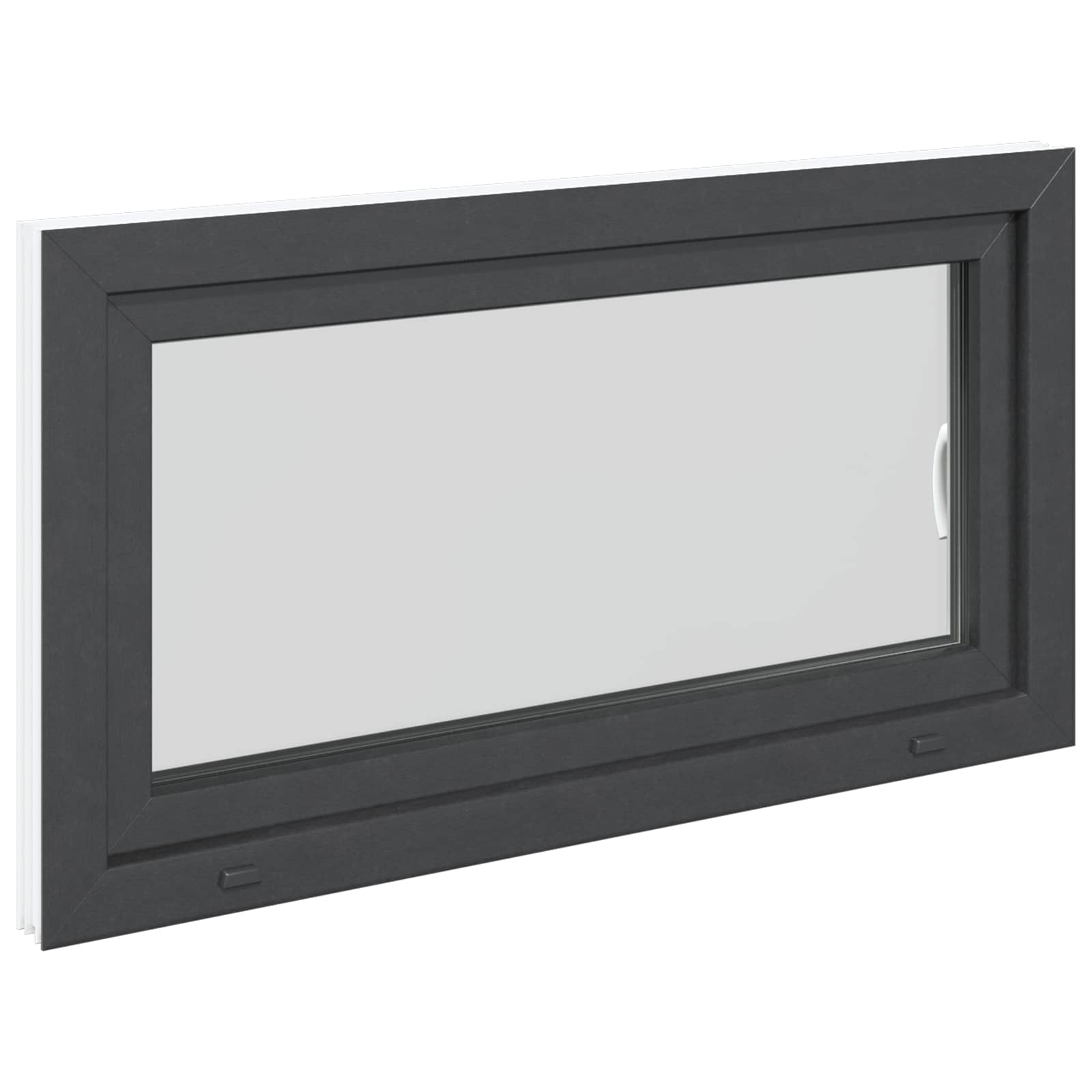 Okeno Do Suterénu Risor 110 X 60 Cm Pvc A Sklo Antracitová