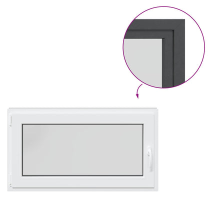 Okeno Do Suterénu Risor 110 X 70 Cm Pvc A Sklo Antracitová