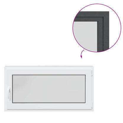 Okeno Do Suterénu Risor 120 X 60 Cm Pvc A Sklo Antracitová