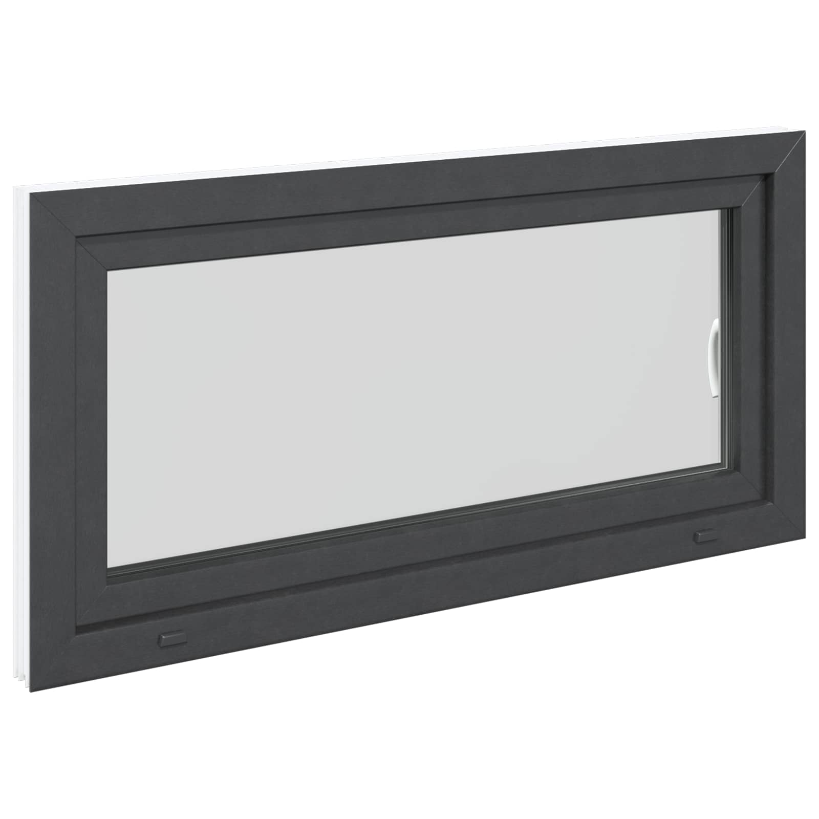 Okeno Do Suterénu Risor 120 X 60 Cm Pvc A Sklo Antracitová