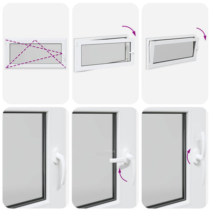 Okeno Do Suterénu Risor 120 X 60 Cm Pvc A Sklo Antracitová