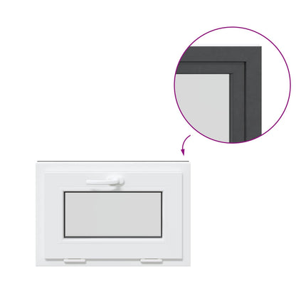 Okeno Do Suterénu Risor 60 X 40 Cm Pvc A Sklo Antracitová