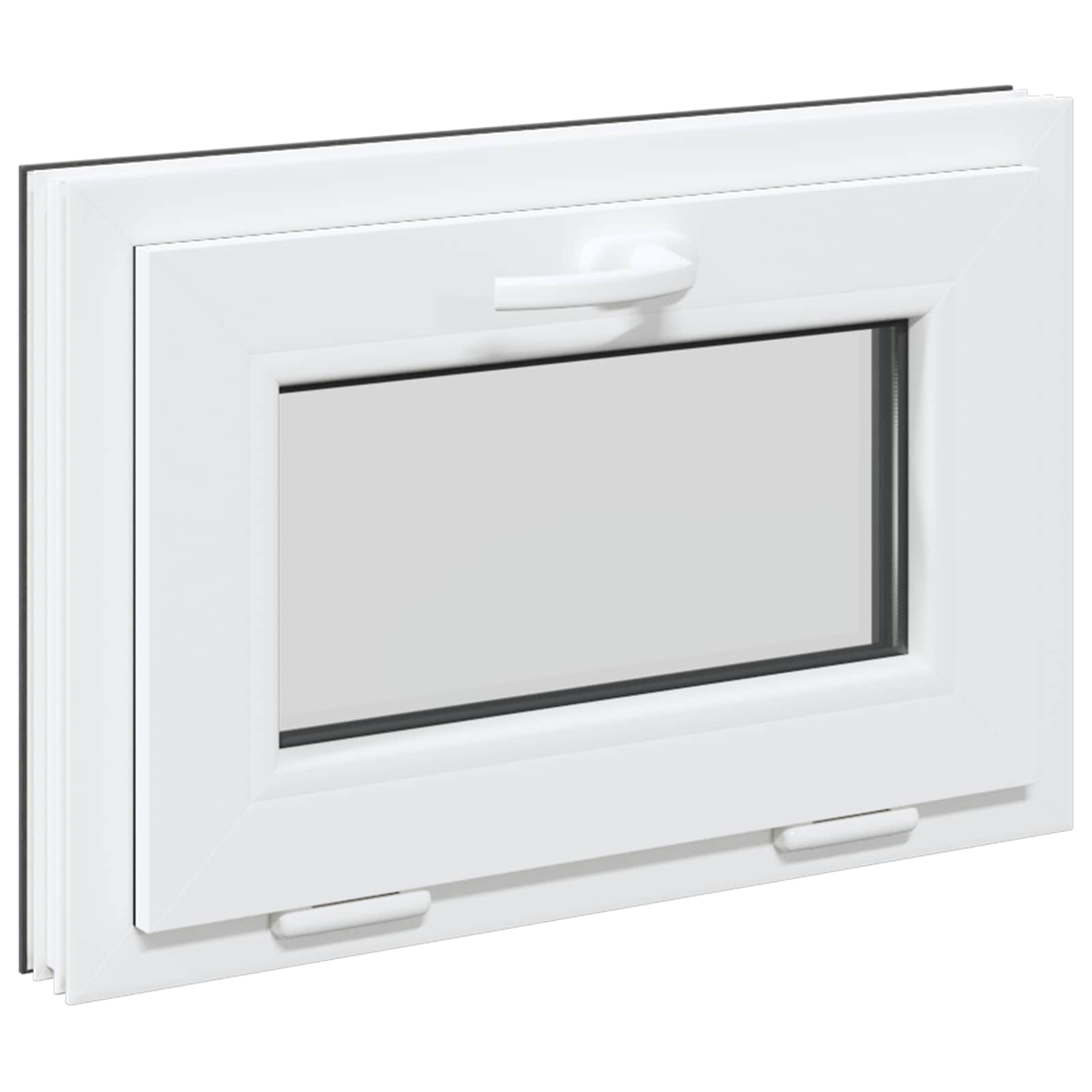 Okeno Do Suterénu Risor 60 X 40 Cm Pvc A Sklo Antracitová