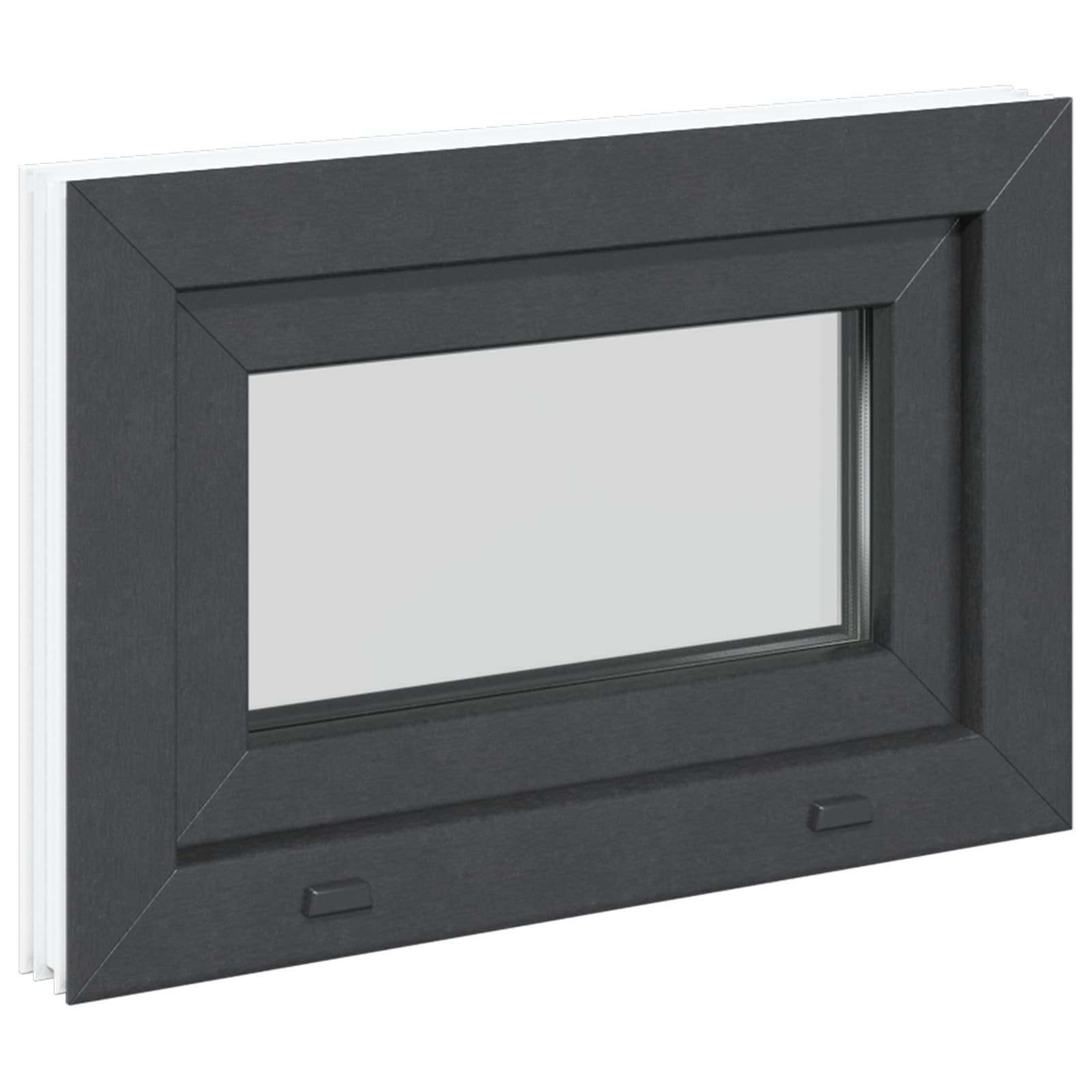 Okeno Do Suterénu Risor 60 X 40 Cm Pvc A Sklo Antracitová