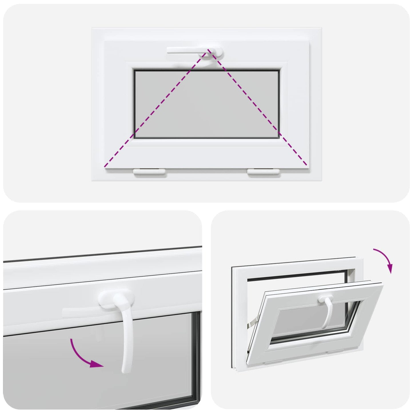 Okeno Do Suterénu Risor 60 X 40 Cm Pvc A Sklo Antracitová