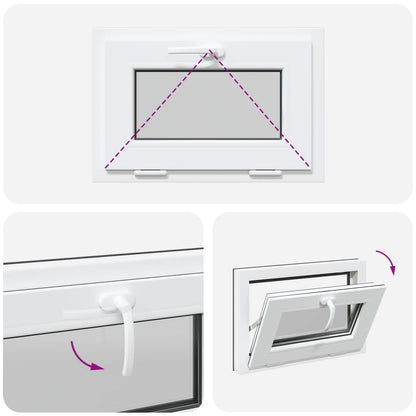 Okeno Do Suterénu Risor 60 X 40 Cm Pvc A Sklo Antracitová