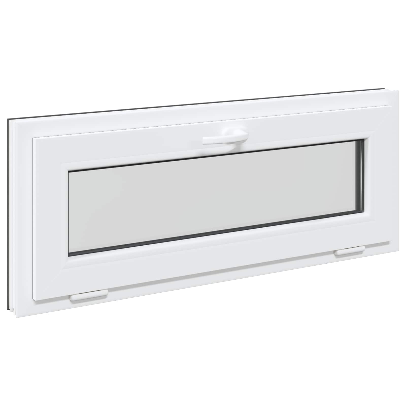 Okeno Do Suterénu Risor 100 X 40 Cm Pvc A Sklo Antracitová