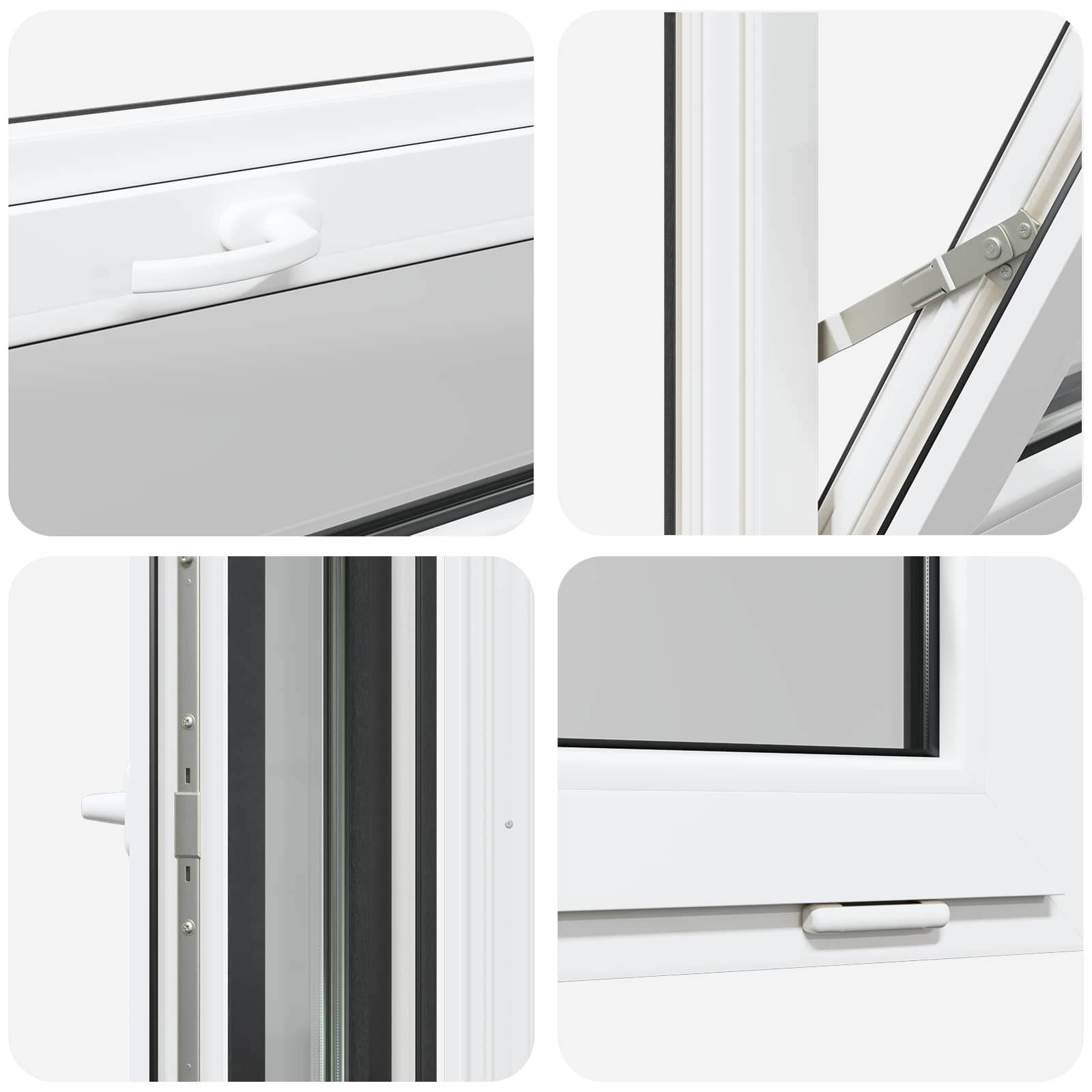 Okeno Do Suterénu Risor 110 X 40 Cm Pvc A Sklo Antracitová