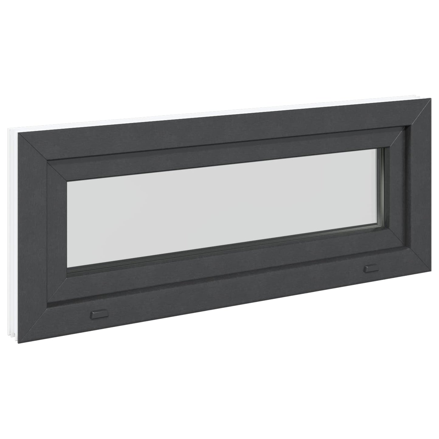 Okeno Do Suterénu Risor 110 X 40 Cm Pvc A Sklo Antracitová