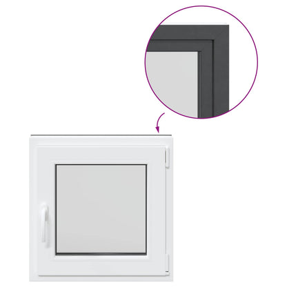 Okeno Do Suterénu Risor 50 X 50 Cm Pvc A Sklo Antracitová