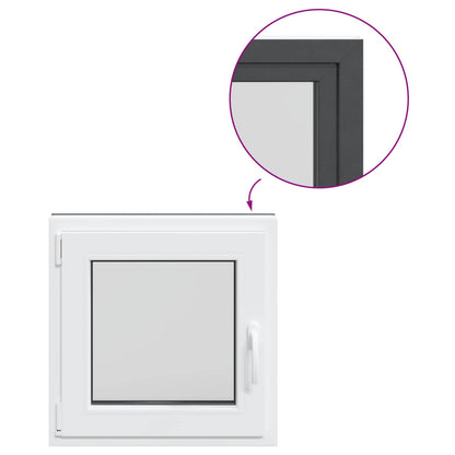 Okeno Do Suterénu Risor 50 X 50 Cm Pvc A Sklo Antracitová